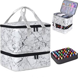 Étui de transport gratuit pour 30 flacons, organiseur double couche pour vernis à ongles, équipements de manucure - Product Image 4