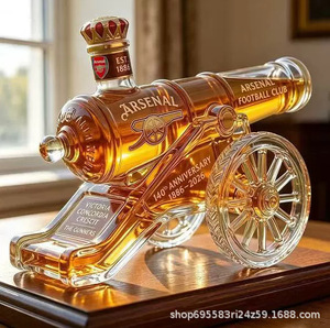 Nuovo Prodotto Transfrontaliero: Decanter per Whisky a Tema Arsenal Gunners, Bottiglia Creativa a Forma di Cannone - Product Image 2