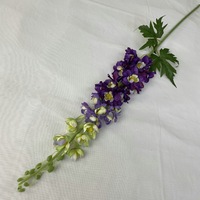 NINI Fleurs Artificielles en Gros, Grandes Fleurs de Delphinium en Soie Bleues et Violettes, Delphinium Larkspur pour Mariage et Décoration Intérieure