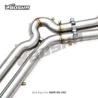 Tubería Intermedia de Longitud Igual Personalizada, Tubos en X M2/M3 G80/G82/G87 S55 3.0T 2023-2026 Boska Racing, Acero Inoxidable, Soldadura TIG, 1.5mm, 3 Años de Garantía