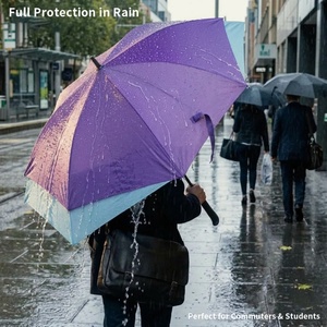 Wholesale All Weather Golf <b>Umbrella</b> with Fiberglass <b>Umbrella</b> Waterproof Pongee Fabric for Outdoor Use - Product Image 3