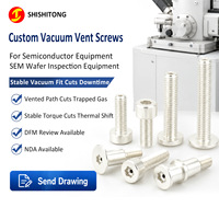 Custom Vented Screws 316L 304 Silver Plated Hex Socket Torx Fasteners Manufacturer for SEM Wafer Inspection Equipment
