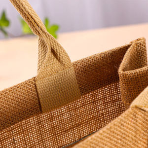 Bolsas de yute impermeables de gran capacidad Gahumi, patrón de letras, venta al por mayor, elementos esenciales para compras - Product Image 3