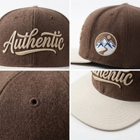 Gorra de Béisbol Vintage de 6 Paneles con Cierre a Presión, Estilo Hip Hop, Deportiva, Nueva, al por Mayor