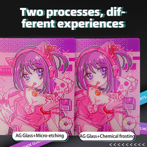 Tappetino per Mouse in Vetro Temperato AG Personalizzato con Base Antiscivolo in PU, Grafica/Logo Personalizzato per Gaming, <span class=keywords><strong>Mousepad</strong></span> in Vetro di Alta Qualità - Product Image 4