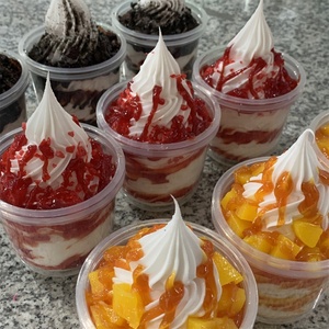 360ML 12OZ Italie Classique Glace Soft Sundae, confiture de fruits sucrée, <span class=keywords><strong>Nutella</strong></span>, chocolat, mangue, modèle alimentaire factice, ornement pour vitrine de produits surgelés - Product Image 4