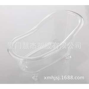 Caja de Almacenamiento Transparente de Plástico para Bañera, Organizador de Maquillaje de Escritorio BC-0001 - Product Image 1