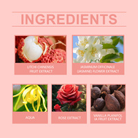 Parfum pour femme à la lychee sucré et fruité, 30 ml, longue tenue, flacon en verre, bouchon doré, livraison depuis l'entrepôt étranger