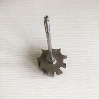 GTB25 49.12/51.38mm 9 Blätter Kugellager Turbo rad/Turbinen welle & Rad