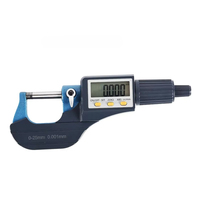 Herramienta de Medición Electrónica, Micrómetro Digital Exterior de 0-25 mm, Medidor de Espesor de Alta Precisión