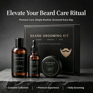 Kit per la Cura della <span class=keywords><strong>Barba</strong></span> con Etichetta Privata per Uomo, <span class=keywords><strong>Set</strong></span> con Olio, Balsamo, Pettine, Spazzola <span class=keywords><strong>e</strong></span> Prodotti per la Cura dei <span class=keywords><strong>Baffi</strong></span> - Product Image 5
