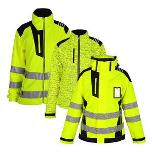 Veste de sécurité fluorescente pour femmes, à capuche, ignifuge, haute visibilité, vêtements de travail, atelier, usine, en coton - Product Image 4