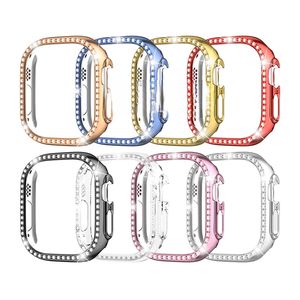 เคสป้องกันเพชรประกายวิบวับสำหรับ <span class=keywords><strong>Apple</strong></span> <span class=keywords><strong>Watch</strong></span> อัลตร้า49มม. กันชนกรอบกลวงสำหรับ iWatch <span class=keywords><strong>Series8</strong></span>ที่ครอบป้องกันเป็นพิเศษ - Product Image 2