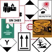 Étiquette personnalisée pour marchandises dangereuses, autocollant en vinyle adhésif, imperméable, durable, pour avertissement, avec formes personnalisées