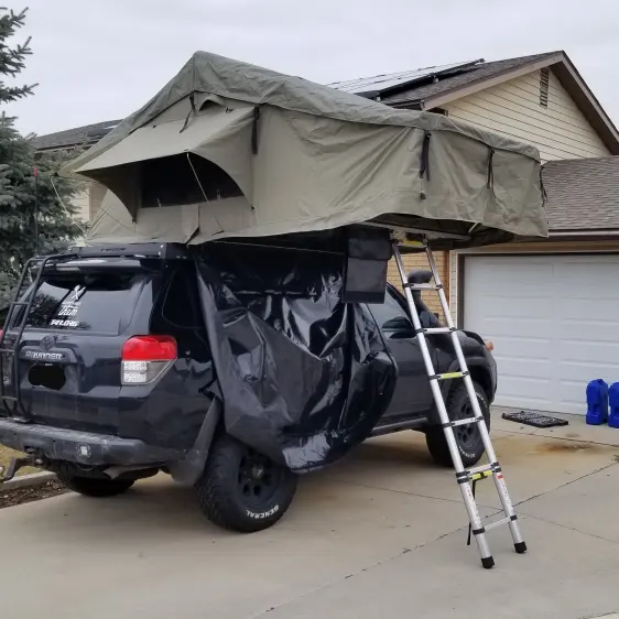 Goedkoopste 4X4 Suv Truck Auto Canvas Twee Ladder Familie Outdoor Dak Tent