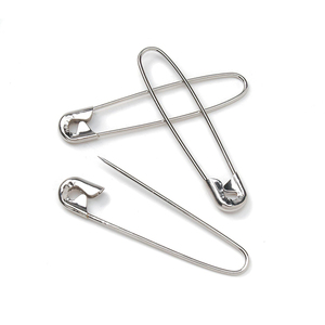 Accessoires de vêtements non pliés Épingle de sûreté en acier métallique Accessoires de vêtement personnalisés de haute qualité Épingles de sûreté décoratives - Product Image 2