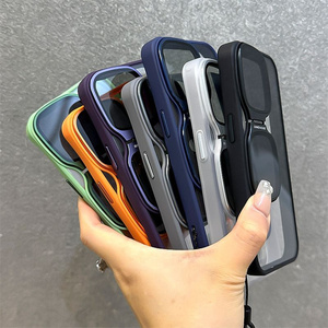 Custodia magnetica per telefono in Silicone trasparente con supporto per lenti da polso <span class=keywords><strong>Cover</strong></span> antiurto per <span class=keywords><strong>iPhone</strong></span> 16 15 14 13 12 <span class=keywords><strong>11</strong></span> Pro Max - Product Image 4