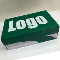 Boîtes de Rangement pour Chaussures Grande Taille avec Impression de Logo Personnalisé, Boîtes à Baskets Rouges et Noires