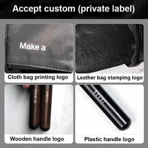 Bộ cọ trang điểm 14 chiếc, in logo tùy chỉnh, kích thước du lịch, nhãn hiệu riêng, bộ mỹ phẩm cầm tay, bộ cọ trang điểm trắng 14 món - Product Image 2