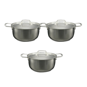 Ménage moderne de cuisine orienté vers l'exportation, vente en gros bon marché, casserole droite en acier inoxydable personnalisée 24 cm du Cambodge - Product Image 4