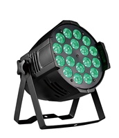 Projecteur LED Par 18x8W RGBW 4-en-1 DMX512 avec effets de défilement et de débordement pour éclairage de scène, discothèque, DJ, fête, spectacle, boîtier en aluminium