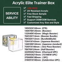 Boîte de présentation en acrylique pour Elite Trainer Box Pokémon pour collectionneurs, avec couvercle à aimant puissant, pour ETB sur étagère, bureau, comptoir de magasin