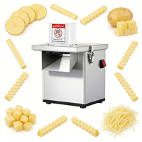 YYHB Commerciële Groentensnijder 200W 220V Laag Geluidsniveau 5 Snijformaten voor Aardappel- & Fruitverwerking Cateringbedrijven