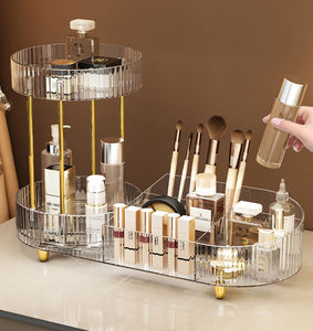 2025 החדש 2 ב 1 360 איפור מסתובב המארגן גדול מסתובב איפור skincare - Product Image 3