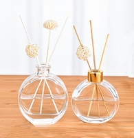 Bouteille de diffuseur personnalisée 50ml 100ml 150ml Bouteille de diffuseur en verre Bouteille de diffuseur de roseau de couleur