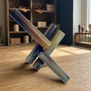 Manches en corne de buffle pour couteaux personnalisés, ébauches cylindriques naturelles en corne, fournitures pour artisans fabricants de couteaux, directement du fabricant - Product Image 4