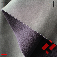 320GSM 4 way stretch poliéster spandex consolidado polar 3 capas Softshell tela