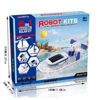 Kit Robot tenaga surya DIY 6-in-1, mainan edukasi buatan tangan untuk anak-anak produksi kecil lintas batas termasuk pria dan wanita
