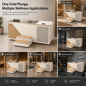 Bain de glace commercial avec système de refroidissement intégré pour studio de bien-être, hôtel et complexe hôtelier - Product Image 6