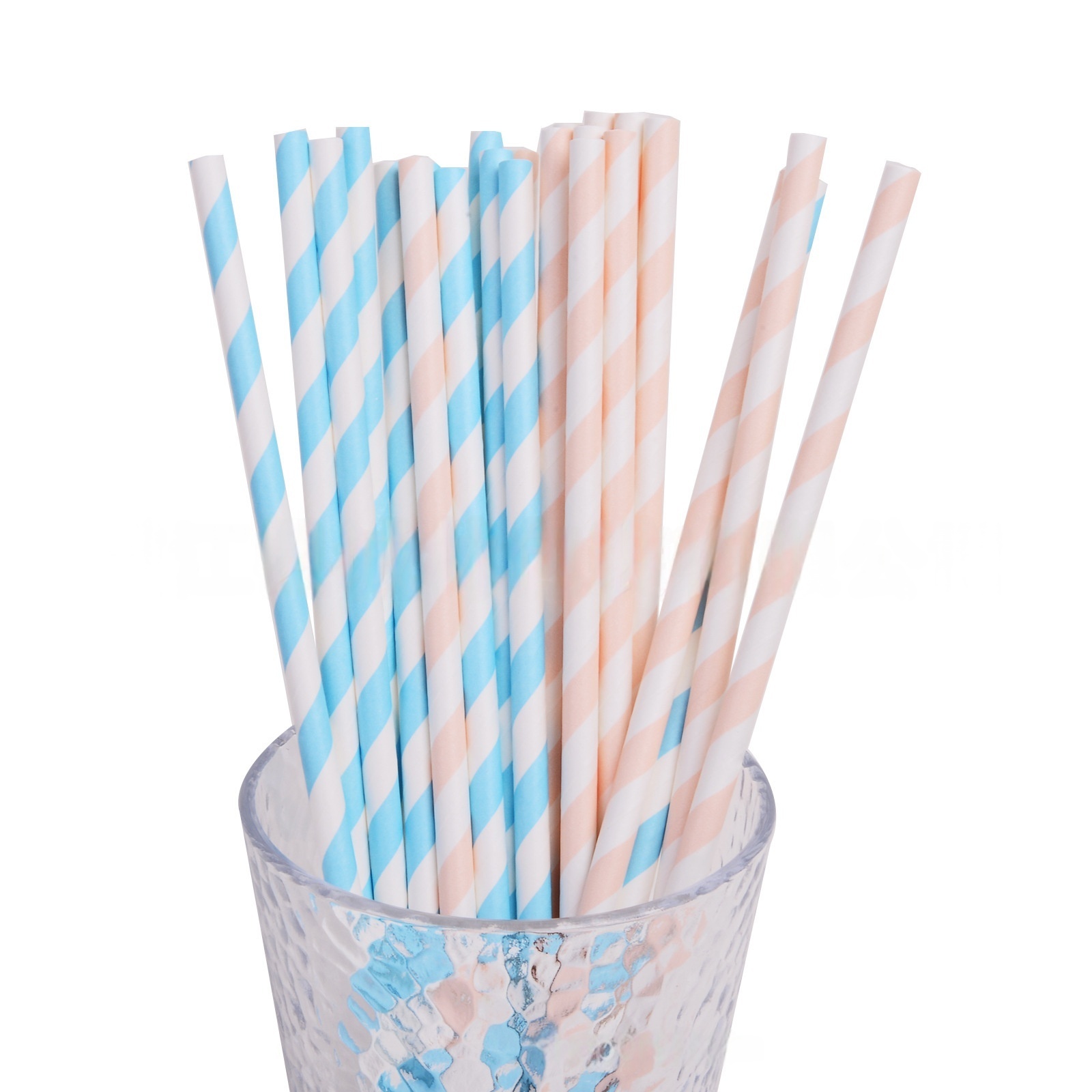Pink Blue    drinking straw * 10pcs