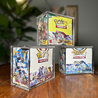 Boîte de rangement moderne personnalisée en acrylique avec protection magnétique pour l'affichage et le stockage de cartes Pokémon TCG/ETB