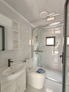 Maison mobile personnalisée portable à structure en acier avec auvent Maison conteneur préfabriquée robuste isolée détachable <span class=keywords><strong>de</strong></span> 20 pieds - Product Image 6