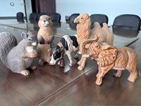 Sculpture artisanale en bois massif gravée de marmotte, écologique, personnalisable, art populaire, décoration intérieure, sculpture animale sauvage