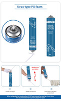 Mousse PU de qualité professionnelle pour l'installation de portes et de fenêtres, 750 ml