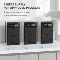 Chargeur de batterie double port LCD pour caméra NP-FM500H, chargeur rapide intelligent USB pour la vente en gros professionnelle et la personnalisation en usine