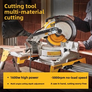   Scie à <span class=keywords><strong>onglet</strong></span> composée DWS713 1600W 10 pouces 5000 tr/min à simple biseau pour coupes d'angle - Product Image 4