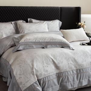 Thiết kế thanh lịch kích thước đầy đủ <span class=keywords><strong>Jacquard</strong></span> dành cho người lớn pillowcases sang trọng Lyocell bông sateen <span class=keywords><strong>Comforter</strong></span> Cover bedding <span class=keywords><strong>Set</strong></span> Nhà cung cấp - Product Image 3