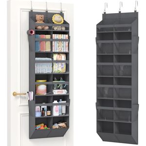 Organisateur suspendu sur porte à 12 compartiments avec fenêtre transparente et poches latérales pour les articles de puériculture - Product Image 1