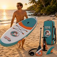 Planche de paddle gonflable OEM 10'6" avec poignée latérale, logo personnalisé, fabrication en usine