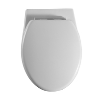 Cuvette de toilette économique ronde dissimulée Europe Toilette suspendue au mur à double chasse avec siège et couvercle