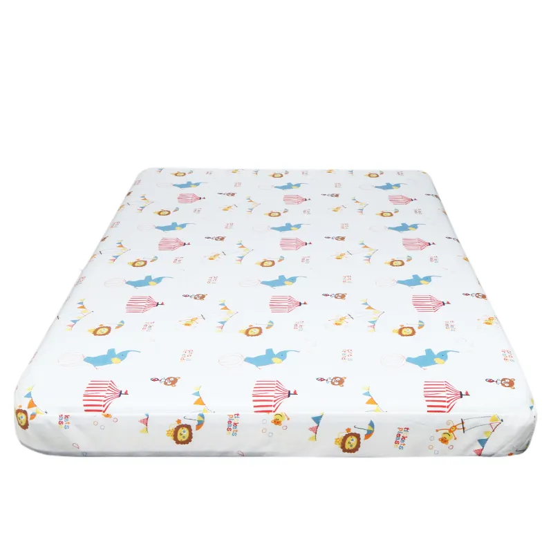 Chinese Waterproof Foam Mattress Pad Cradle Baby Mattress Cotton Cover Breathable Soft Cradle Kids Cot Bed Mattress