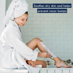Gel à raser <span class=keywords><strong>Aveeno</strong></span> avec prébiotiques à l'avoine et vitamine E, sans parfum, pour peaux normales à sèches, prévient les boutons de rasoir et les irritations - Product Image 4
