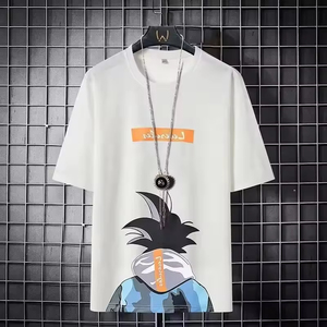 T-shirt da uomo estiva a vestibilità regolare in tessuto non tessuto, traspirante, ad asciugatura rapida, con stampa a trasferimento termico, casual, sportiva, a <span class=keywords><strong>maniche</strong></span> <span class=keywords><strong>corte</strong></span>, OEM - Product Image 6