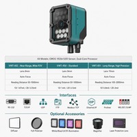 Lecteur de codes-barres industriels 2D haute vitesse avec connexion Ethernet Profinet, scanner de codes à montage fixe pour l'inspection des codes DPM des pièces automobiles