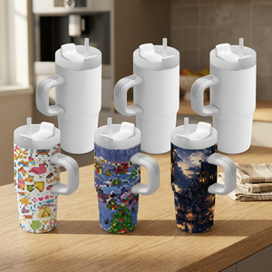 USA Stock 14oz Stainless Steel Vacuum Insulated Double Wall White Tumbler for Travel - Product Image 2
