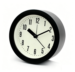 <span class=keywords><strong>Réveil</strong></span> simple de forme ronde avec fonctions d'éclairage et de fonction snooze - Product Image 3